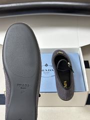 Prada Fabric Ballerinas Anthracite Gray 1F689O - 4