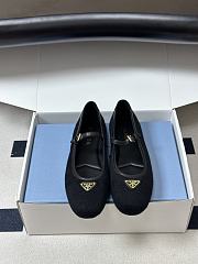 Prada Fabric Ballerinas Black 1F689O - 5