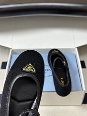 Prada Fabric Ballerinas Black 1F689O - 4