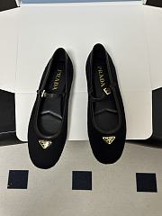 Prada Fabric Ballerinas Black 1F689O - 6