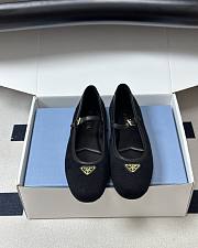 Prada Fabric Ballerinas Black 1F689O - 1