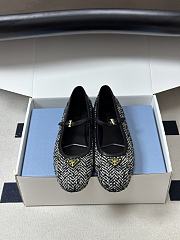 Prada Fabric Ballerinas White/Black 1F689O - 1