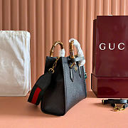 Gucci Diana Medium Tote Bag Black Leather ‎702721 - 27x24x11cm - 6