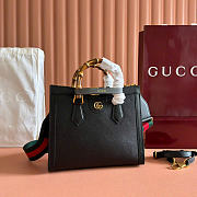 Gucci Diana Medium Tote Bag Black Leather ‎702721 - 27x24x11cm - 3