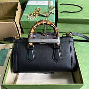 Gucci Diana Small Shoulder Bag Black Leather - 27x15.5x11cm - 3