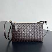 Bottega Veneta Intrecciato Piccolo Medium Pouch Espresso - 24.5x15cm - 6
