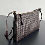 Bottega Veneta Intrecciato Piccolo Medium Pouch Espresso - 24.5x15cm - 3