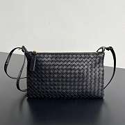 Bottega Veneta Intrecciato Piccolo Medium Pouch Black - 24.5x15cm - 4