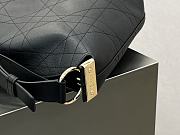 Medium Diorly Bag Black Flat Macrocannage Calfskin - 31.5x25x8cm - 4