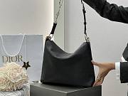 Medium Diorly Bag Black Flat Macrocannage Calfskin - 31.5x25x8cm - 5