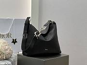 Medium Diorly Bag Black Flat Macrocannage Calfskin - 31.5x25x8cm - 2
