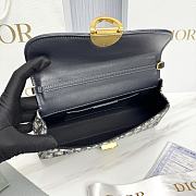 Dior Médaillon Pouch Blue Dior Oblique Jacquard - 25x12x6cm  - 6