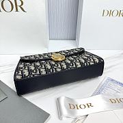 Dior Médaillon Pouch Blue Dior Oblique Jacquard - 25x12x6cm  - 2