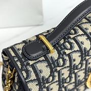 Dior Médaillon Pouch Blue Dior Oblique Jacquard - 25x12x6cm  - 5