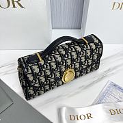 Dior Médaillon Pouch Blue Dior Oblique Jacquard - 25x12x6cm  - 4
