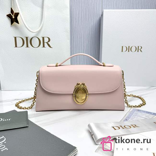 Dior Médaillon Pouch Ballet Pink Smooth Calfskin - 25x12x6cm - 1