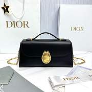 Dior Médaillon Pouch Black Smooth Calfskin - 25x12x6cm - 1