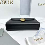 Dior Médaillon Pouch Black Smooth Calfskin - 25x12x6cm - 6