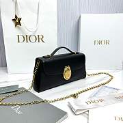 Dior Médaillon Pouch Black Smooth Calfskin - 25x12x6cm - 2