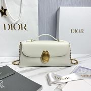 Dior Médaillon Pouch White Smooth Calfskin - 25x12x6cm - 1
