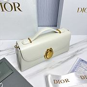 Dior Médaillon Pouch White Smooth Calfskin - 25x12x6cm - 6
