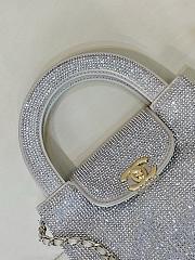 Chanel Mini Shopping Bag Strass & Gold-Tone Metal Silvery AS4416 - 13x19x7cm - 2