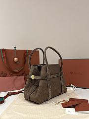 Loro Piana Ghiera Shopper Small Silk Copper Grove/Dark Chocolate Licorice/Sun Gold (B6QH) - 28x20x12cm - 6