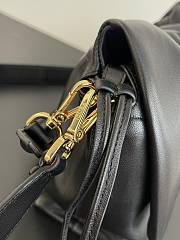 Fendi Mamma Baguette Medium Black Nappa Leather Bag - 26.5x18x8.5cm - 5