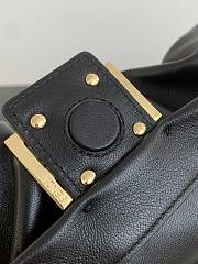 Fendi Mamma Baguette Medium Black Nappa Leather Bag - 26.5x18x8.5cm - 4
