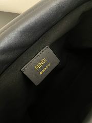 Fendi Mamma Baguette Medium Black Nappa Leather Bag - 26.5x18x8.5cm - 3