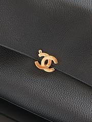 Chanel Maxi Flap Bag Grained Calfskin & Gold-Tone Metal Black AS6482 - 34.5x22x11cm - 2