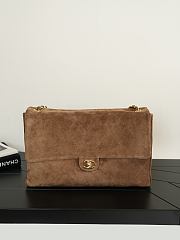 Chanel Maxi Flap Bag Suede Calfskin & Gold-Tone Metal Camel AS6233 - 38.5x26x11cm - 1
