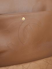 Chanel Maxi Flap Bag Suede Calfskin & Gold-Tone Metal Camel AS6233 - 38.5x26x11cm - 4