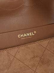 Chanel Maxi Flap Bag Suede Calfskin & Gold-Tone Metal Camel AS6233 - 38.5x26x11cm - 3