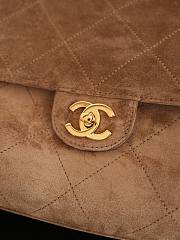 Chanel Maxi Flap Bag Suede Calfskin & Gold-Tone Metal Camel AS6233 - 38.5x26x11cm - 2