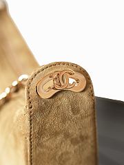 Chanel Large Hobo Bag Suede Calfskin & Gold-Tone Metal Dark Beige AS6547 - 41.5x28x8cm - 4