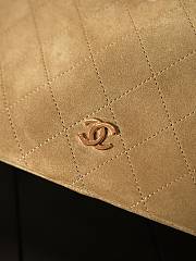 Chanel Large Hobo Bag Suede Calfskin & Gold-Tone Metal Dark Beige AS6547 - 41.5x28x8cm - 5