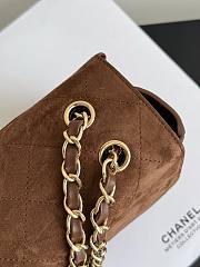 Chanel Maxi Flapbag Suede Calfskin & Gold-Tone Metal Camel AS6627 - 32x19.5x10cm - 6