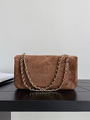 Chanel Maxi Flapbag Suede Calfskin & Gold-Tone Metal Camel AS6627 - 32x19.5x10cm - 3