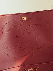 Chanel Maxi Flapbag Grained Calfskin & Gold Metal Light Beige AS6231 - 32x19.5x10cm - 6