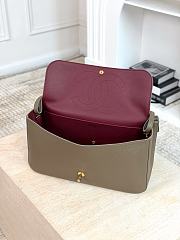 Chanel Maxi Flapbag Grained Calfskin & Gold Metal Dark Khaki AS6231 - 32x19.5x10cm - 3