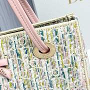 Small Dior Promenade Shopping Bag Multicolor Dior Oblique Pastel Jacquard - 27x20x12.5cm - 4