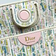 Small Dior Promenade Shopping Bag Multicolor Dior Oblique Pastel Jacquard - 27x20x12.5cm - 3