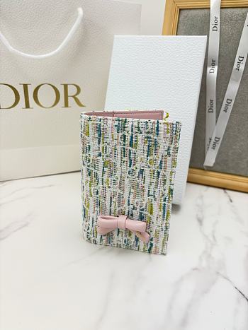 Dior Promenade Passport Cover Multicolor Dior Oblique Pastel Jacquard - 9.5x14x2cm
