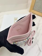 Dior Promenade Freesia Card Holder Multicolor Dior Oblique Pastel Jacquard - 10.5x8x0.5cm - 3