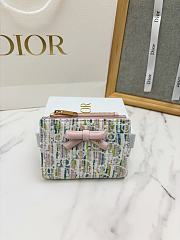 Dior Promenade Dahlia Wallet Multicolor Dior Oblique Pastel Jacquard - 12x9x2cm - 5