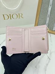 Dior Promenade Dahlia Wallet Multicolor Dior Oblique Pastel Jacquard - 12x9x2cm - 2