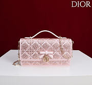 My Dior Mini Bag Pale Pink Cannage Satin and Strass - 21x11.5x4.5cm - 1