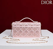 My Dior Mini Bag Pale Pink Cannage Satin and Strass - 21x11.5x4.5cm - 2