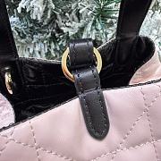 Small Dior Toujours Reversible Vertical Tote Bag Two-Tone Rose Tendre and  Black Macrocannage Supple Calfskin - 18.5x18.5x12cm - 5